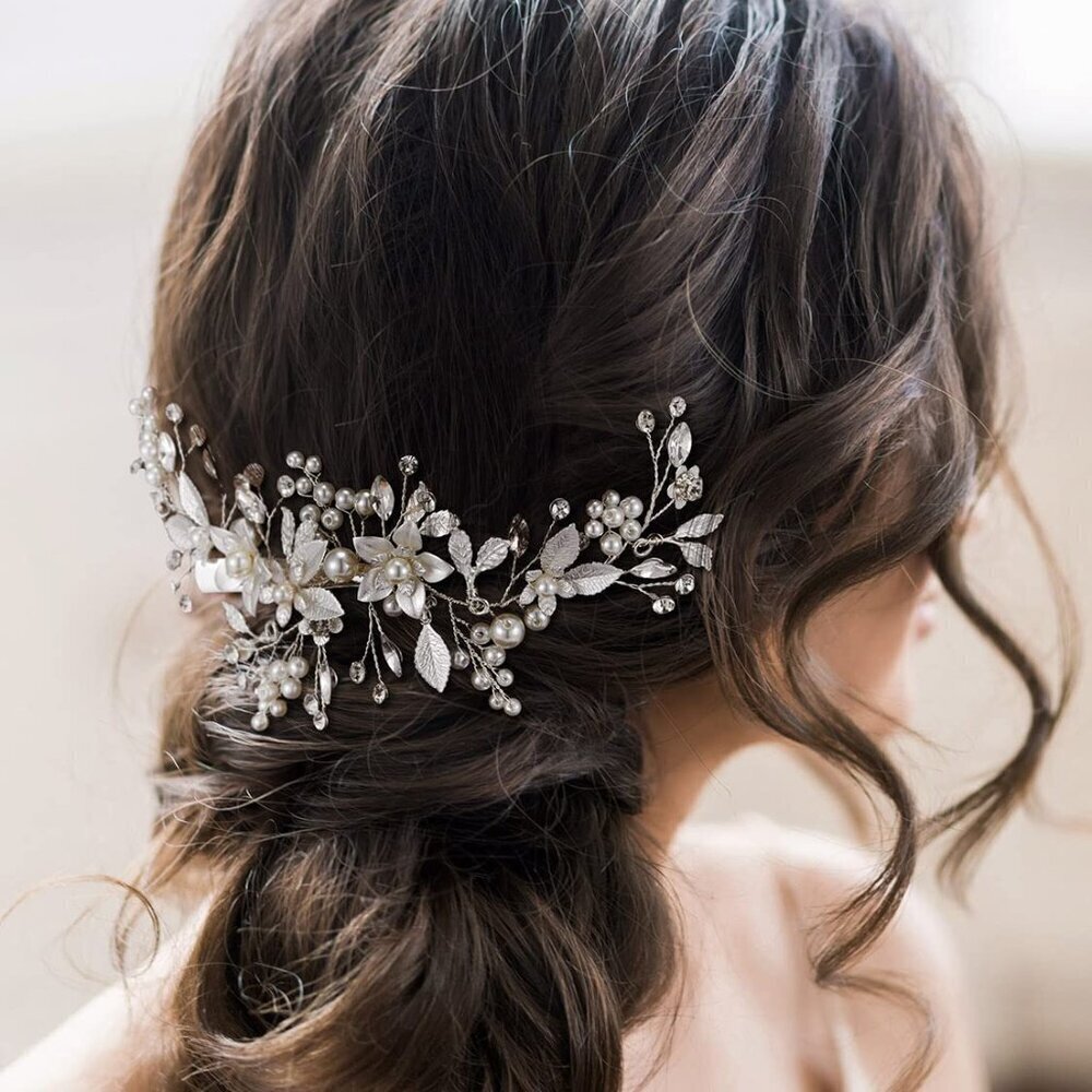 Wedding Hair Clip Comb Handmade Bridal Hair Accessories for Women Wedding Hair p